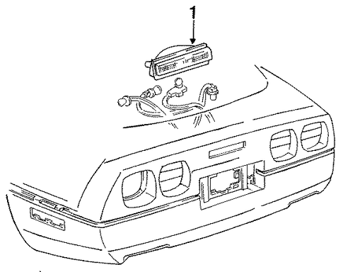 Corvette HIGH MOUNT LAMPS