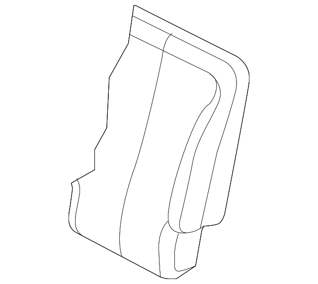 1BC541L5AA Деталь SEAT BACK COVER, RIGHT