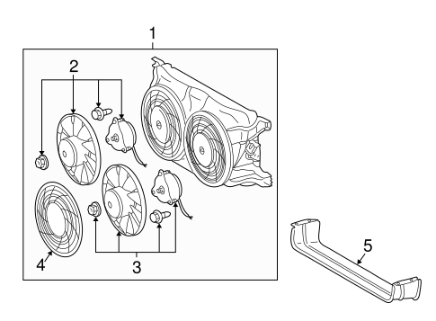 ML55 AMG CONDENSER FAN