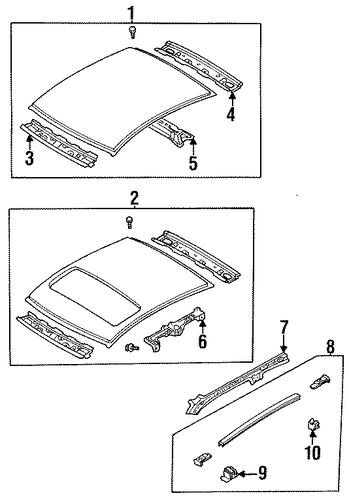 Protege EXTERIOR TRIM - ROOF