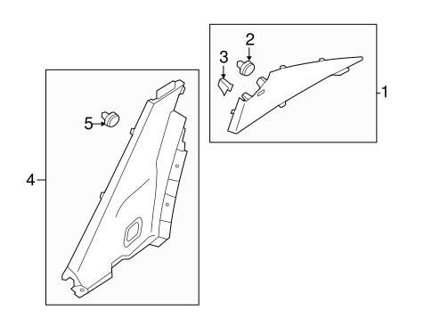 Rio INTERIOR TRIM - QUARTER PANELS