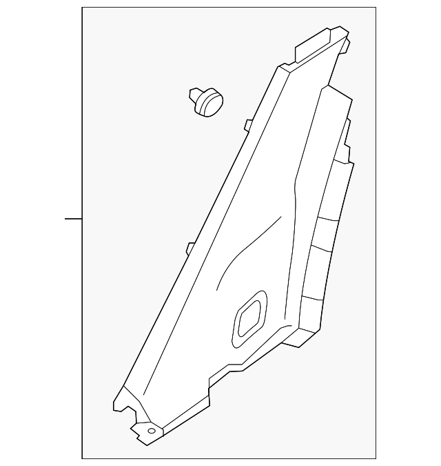85880-1W000HU Деталь LOCK PILLAR TRIM, LEFT
