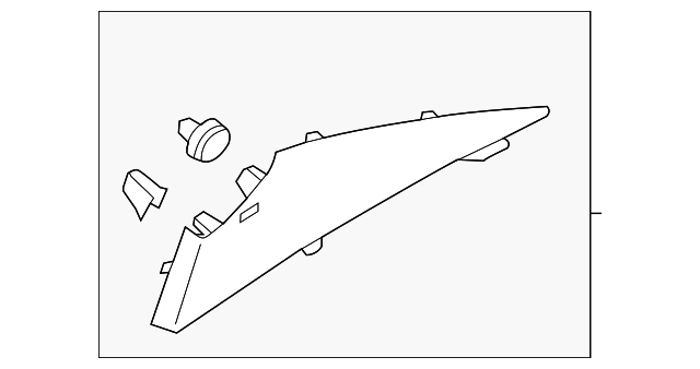 85850-1W000HCS Деталь UPPER QTR TRIM, LEFT