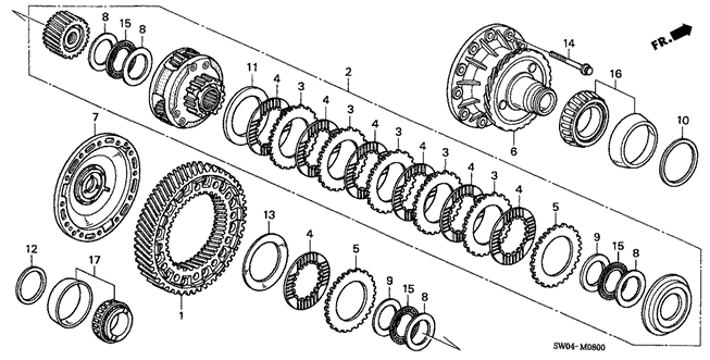 NSX MT DIFFERENTIAL