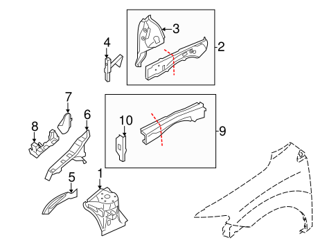 Murano STRUCTURAL COMPONENTS & RAILS