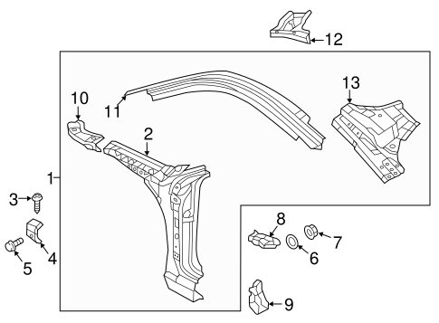 TT Quattro HINGE PILLAR 2