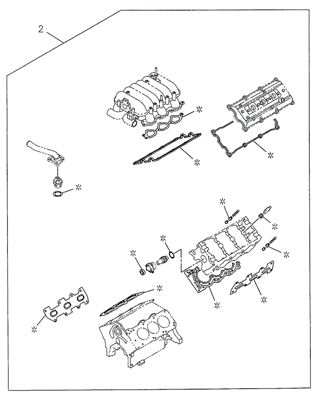 ENGINE/CYLINDER HEAD GASKET KIT for 1998 Acura SLX #1