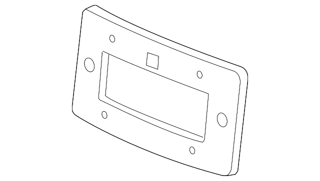 71145-TK4-A00ZA Деталь BASE, FR. LICENSE PLATE *NH696* (BLACK G