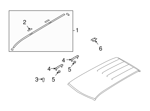 Forester EXTERIOR TRIM - ROOF 3