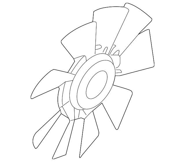 7C3Z-8600-A Деталь FAN BLADE