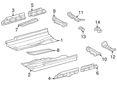 CLK320 FLOOR & RAILS