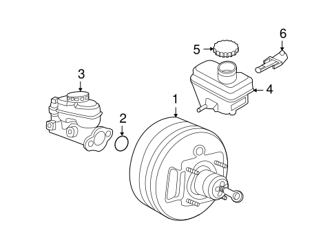 Escape MASTER CYLINDER - COMPONENTS ON DASH PANEL