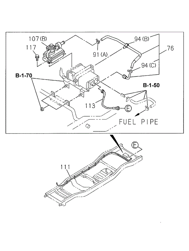 ELECTRICAL / EXHAUST / HEATER / FUEL/FUEL PIPING (6) for 1999 Honda PASSPORT #1