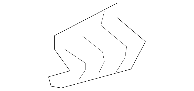 86671-1U700 Деталь BUMPER COVER SIDE BRACKET, LEFT
