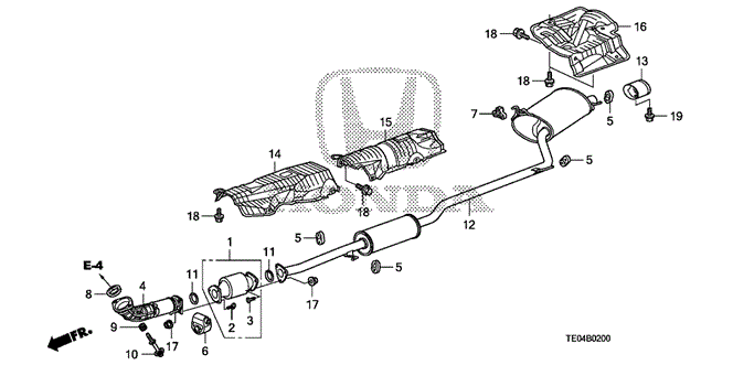 ELECTRICAL / EXHAUST / HEATER / FUEL/EXHAUST PIPE (L4) for 2009 Honda ACCORD COUPE #1