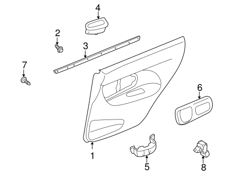 Impreza INTERIOR TRIM - REAR DOOR