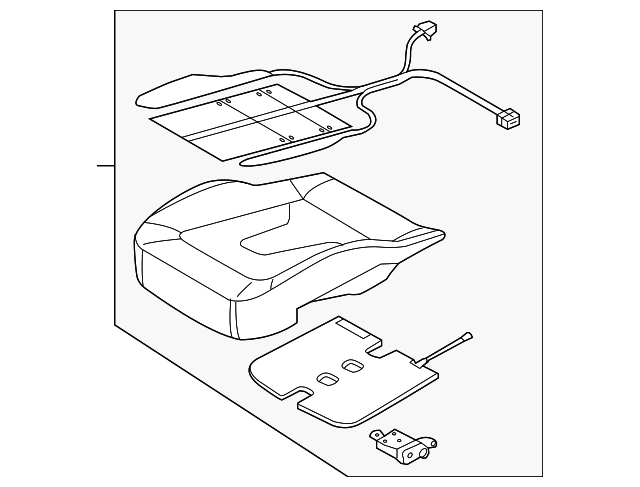 8V0-898-522-G SEAT CUSHION PAD, RIGHT