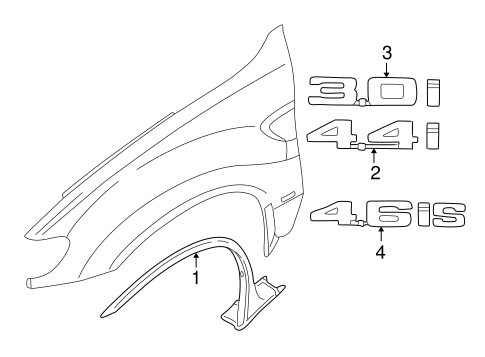 X5 EXTERIOR TRIM - FENDER