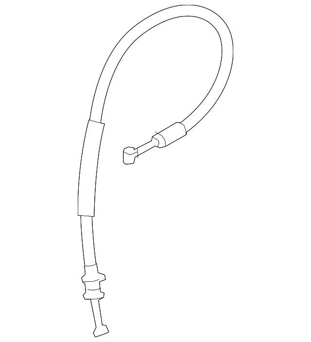 23140717 LOCK CABLE, LEFT
