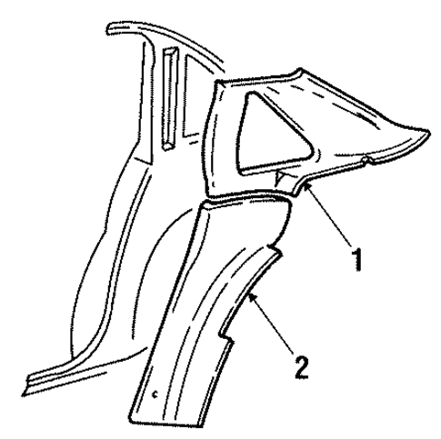 Caprice INTERIOR TRIM - QUARTER PANELS