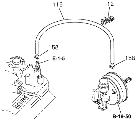 SLX BRAKE PIPING (VACUUM)