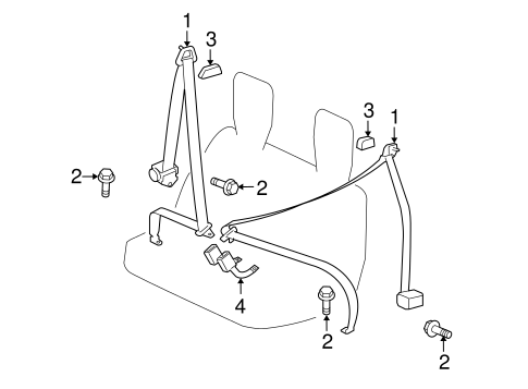 Outlander THIRD ROW SEAT BELTS