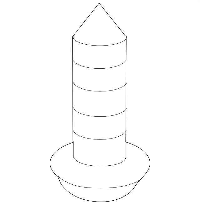 12431-05101 Деталь ROOF RAIL SCREW, LEFT