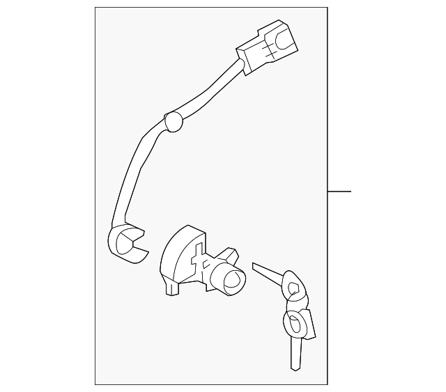 81970-1FC00 Деталь LOCK CYL ASSY, LEFT