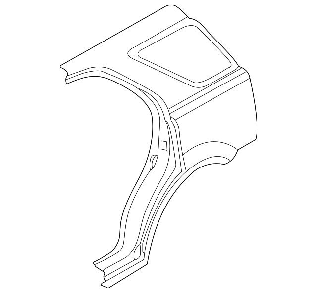 71101-3E1C1 Деталь QUARTER PANEL, LEFT