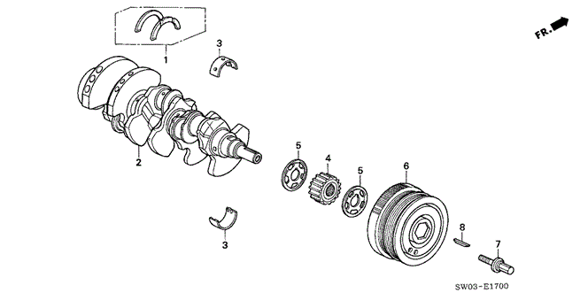 NSX CRANKSHAFT - PULLEY