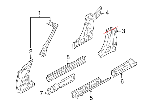 370Z HINGE PILLAR 2
