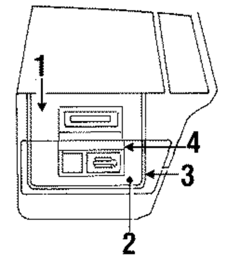 DeVille INTERIOR TRIM - REAR DOOR
