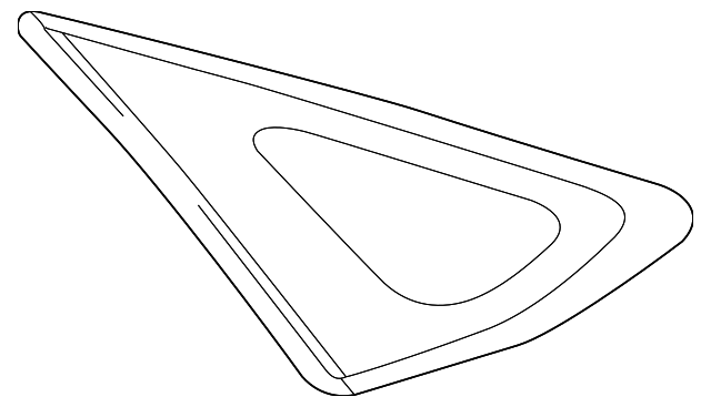 62710-0E020 Деталь QUARTER GLASS, RIGHT
