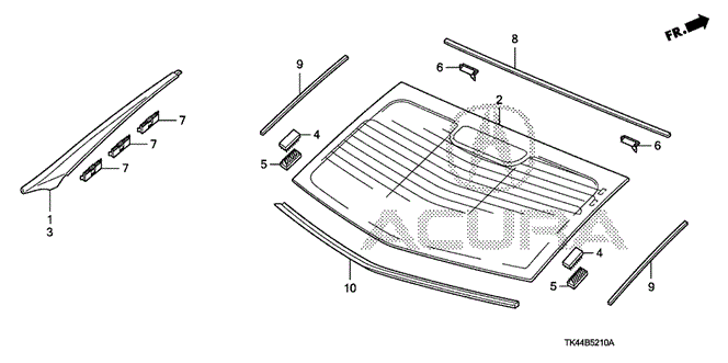 TL REAR WINDSHIELD