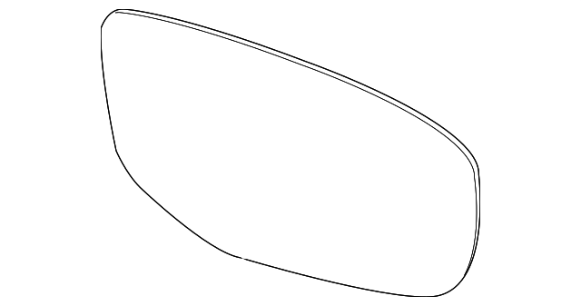 68188637AA Деталь MIRROR GLASS, LEFT