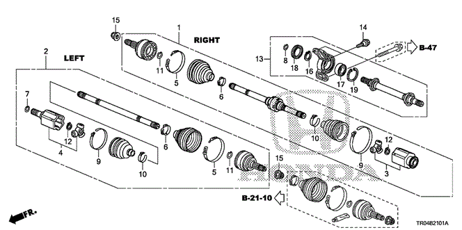 CIVIC SEDAN DRIVESHAFT - HALF SHAFT (1.8L) (MT) (2)