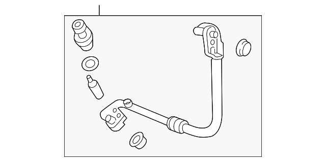22967989 FRONT AC HOSE