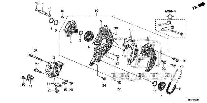 ACCORD COUPE AT OIL PUMP - STATOR SHAFT (CVT) (1)
