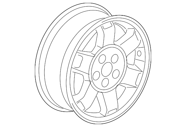 42700-SZA-A61 DISK, ALUMINUM WHEEL (17X7) (1/2J) (TPMS