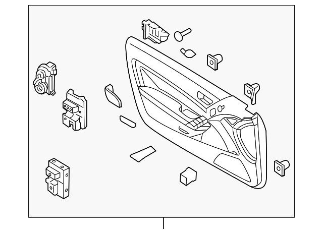 82301-2M170-9P Деталь DOOR TRIM PANEL, LEFT