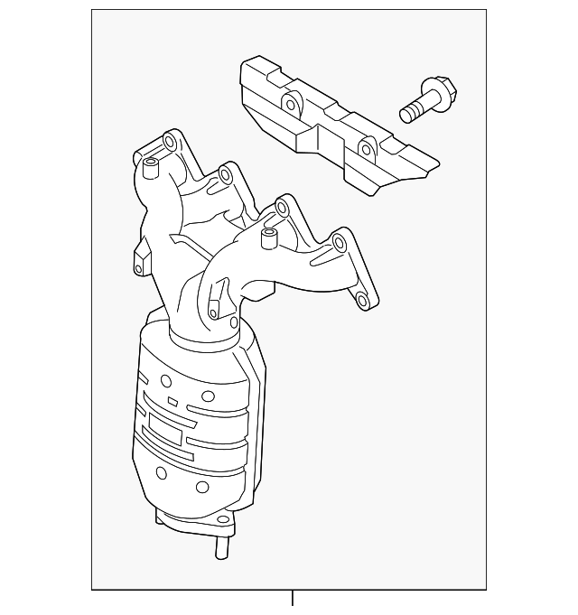 28510-23780 Деталь EXHAUST MANIFOLD