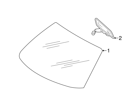 Sebring GLASS - WINDSHIELD