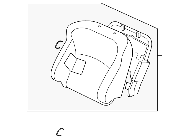 6901B712XA Деталь SEAT BACK ASSY, RIGHT