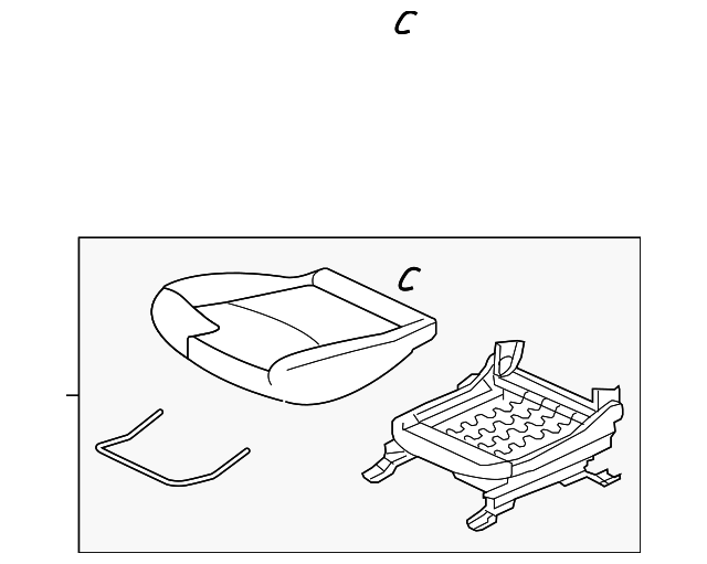 6911B592XA Деталь CUSHION ASSY, RIGHT