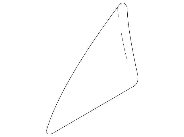BBN7-72-661A Деталь VENT GLASS, RIGHT