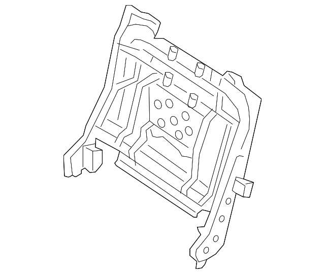 89601-4BA0A Деталь SEAT BACK FRAME, RIGHT