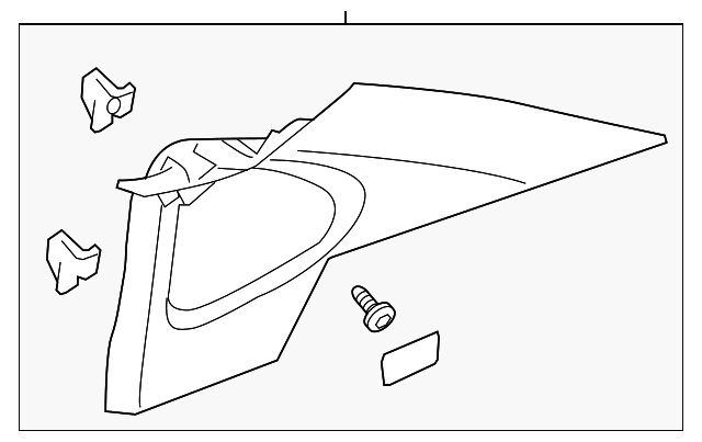 15941549 Деталь UPPER QTR TRIM, RIGHT