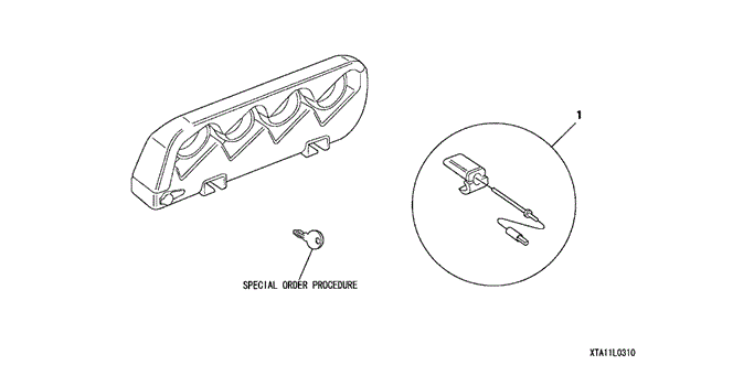 ACCESSORIES/SKI ATTACHMENT for 2004 Honda ELEMENT #1