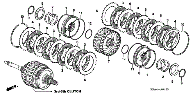 TRANSMISSION - AUTOMATIC/CLUTCH (3RD-5TH) for 2006 Honda CIVIC SEDAN #1