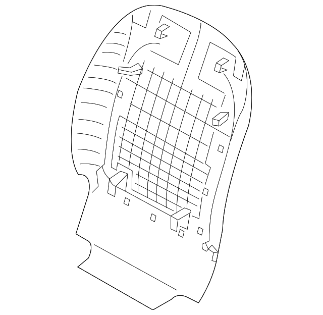88490-A9000BND Деталь SEAT BACK PANEL